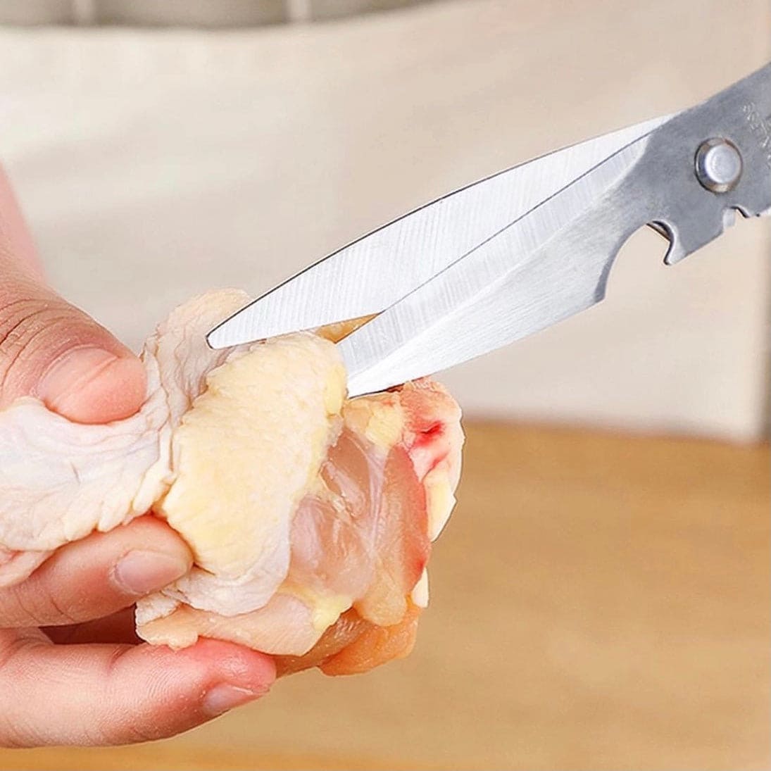 Stainless Steel Meat Vegetable Cutting Scissors Chicken Bone Scissor Can Opener, Multi Chicken Bone Scissor Can Opener, Kitchen Bar BBQ Tools Stainless Steel Meat Vegetable Cutting Scissors Chicken Bone Scissor Can Opener, Multi Chicken Bone Scissor Can Opener, Kitchen Bar BBQ Tools